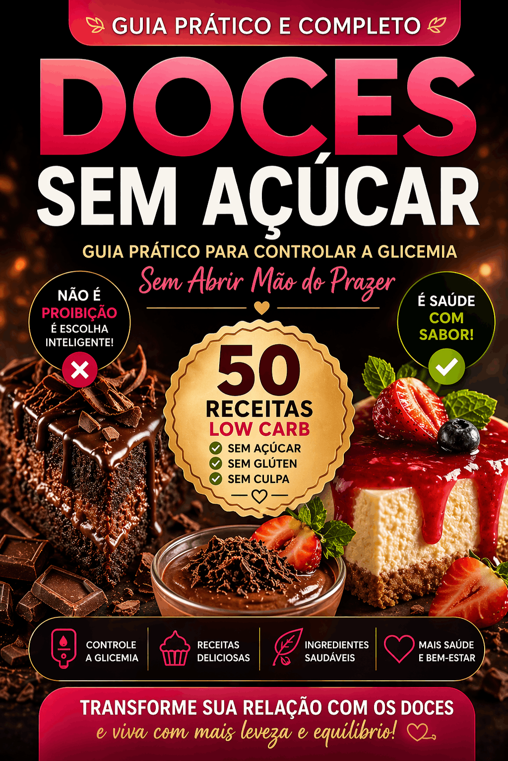 Receitas sem açúcar para diabeticos - receitas lowcarb