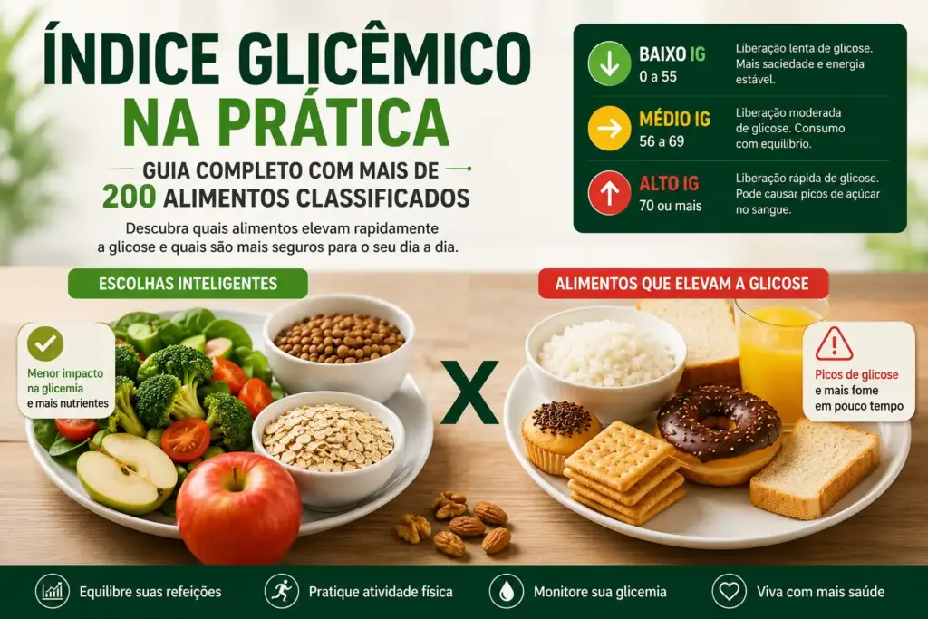 Índice glicêmico na prática guia alimentar